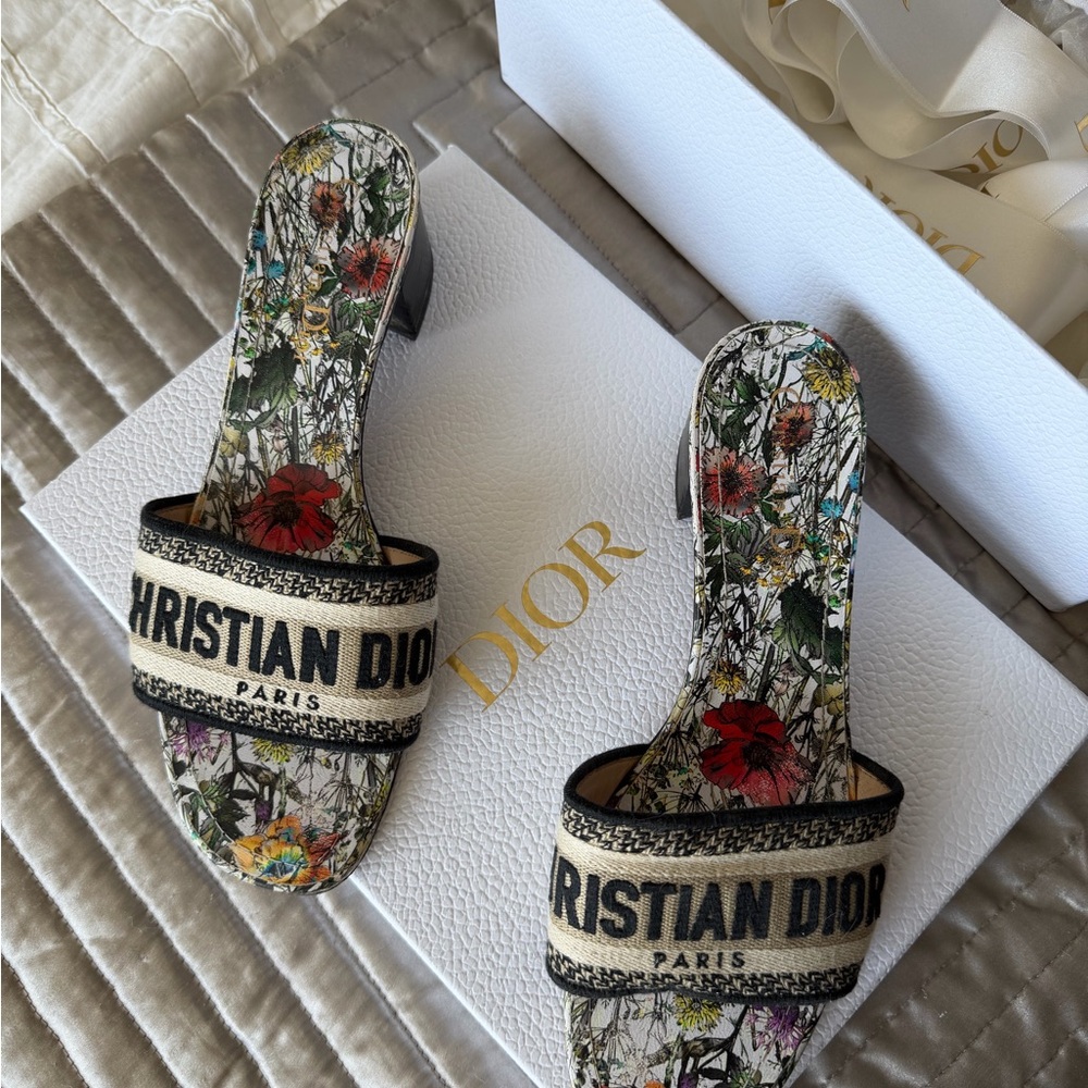 Dior Multicolor Floral Women's Sandals